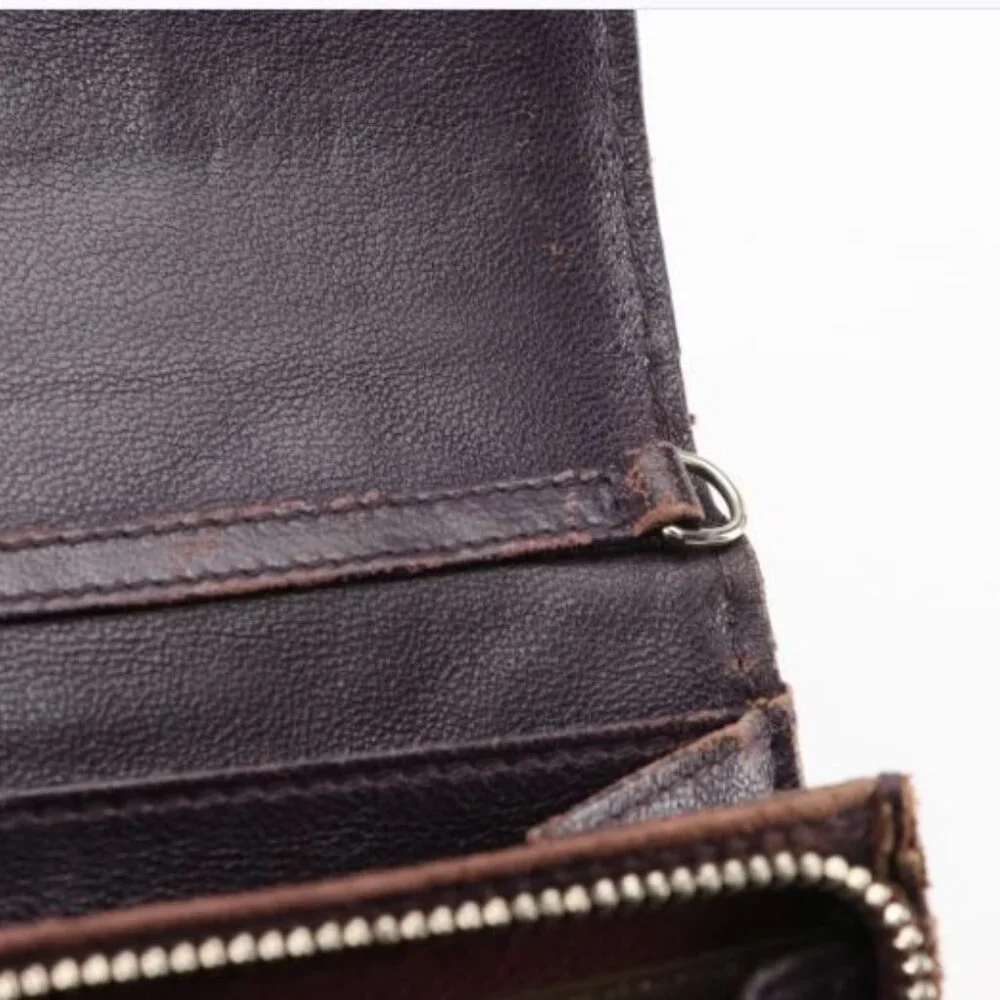 Dior Wallet in Aubergine Cannage Patent Leather